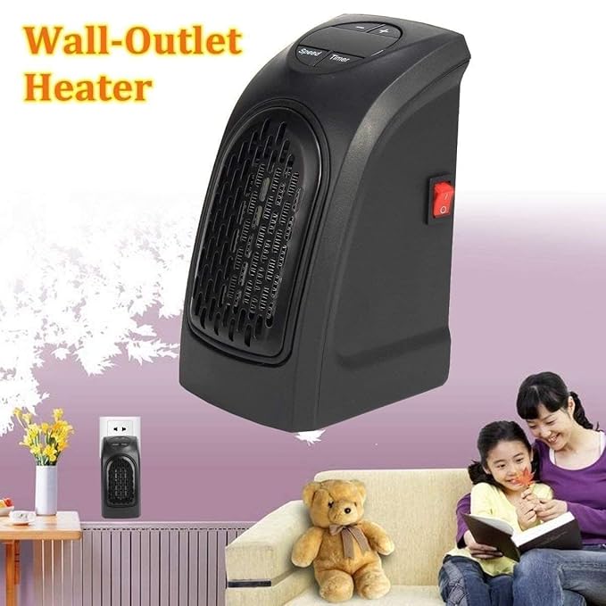 Wall-Mounted Electric Convector Heater – Silent Infrared Fan Stove for Bathroom, Bedroom & Greenhouse | Energy-Saving Small Indoor Room Heater 400W
