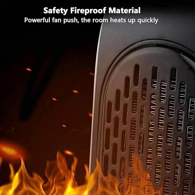 Wall-Mounted Electric Convector Heater – Silent Infrared Fan Stove for Bathroom, Bedroom & Greenhouse | Energy-Saving Small Indoor Room Heater 400W